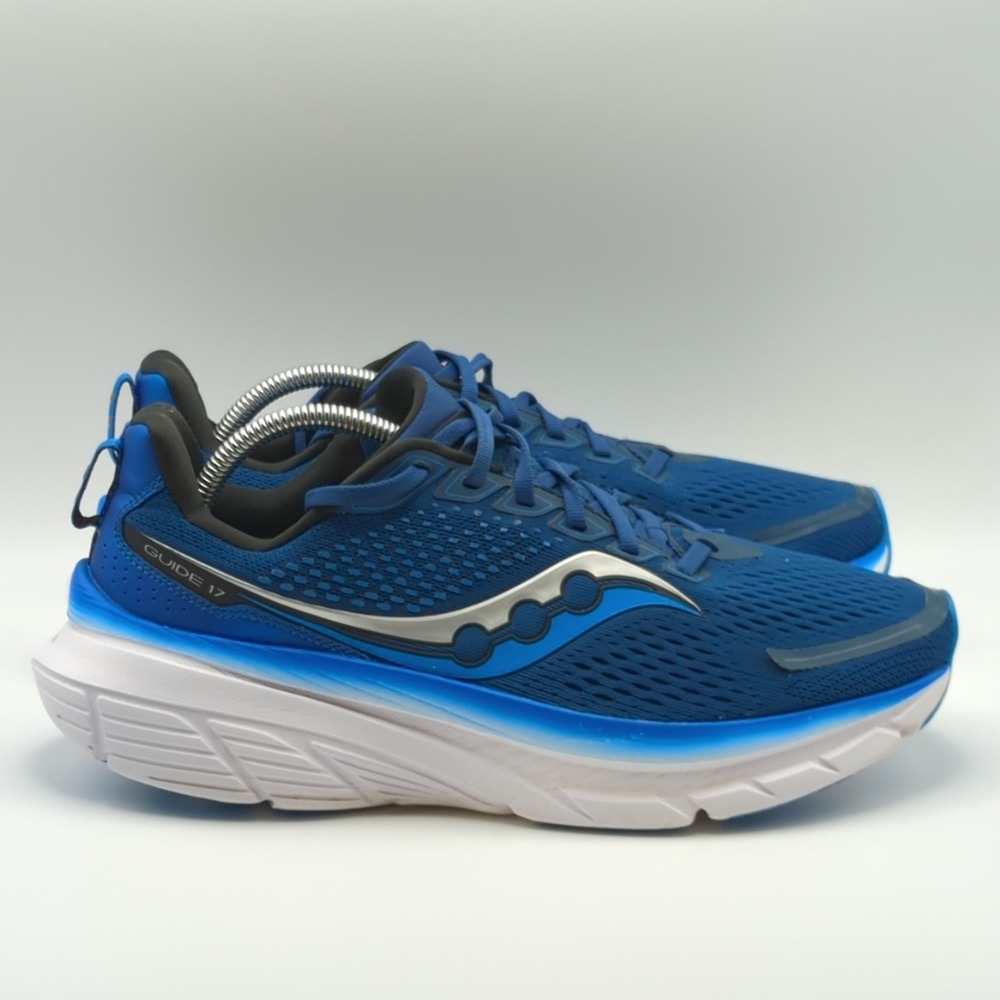 Saucony Guide 17 Running Shoes Mens Size 9.5‎ Blue Navy Cobalt PWRRUN S20936-106